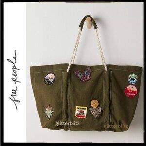 FREE PEOPLE Been There Badge Tote Bag